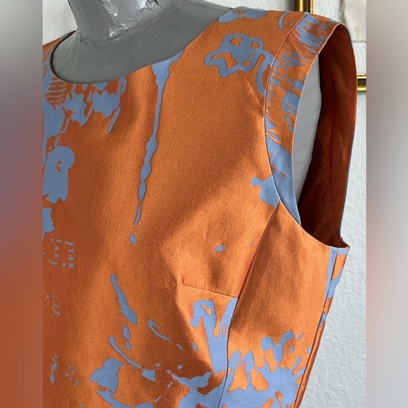 Lafayette 148 Wilkerson Jacquard floral silk. Dress - Picture 7 of 11